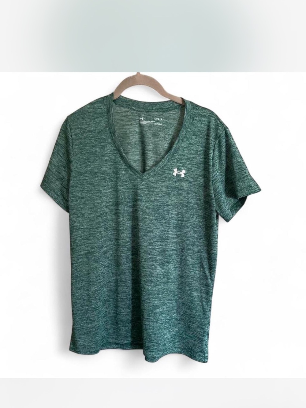 Under Armour Green Heathered HeatGear Tee